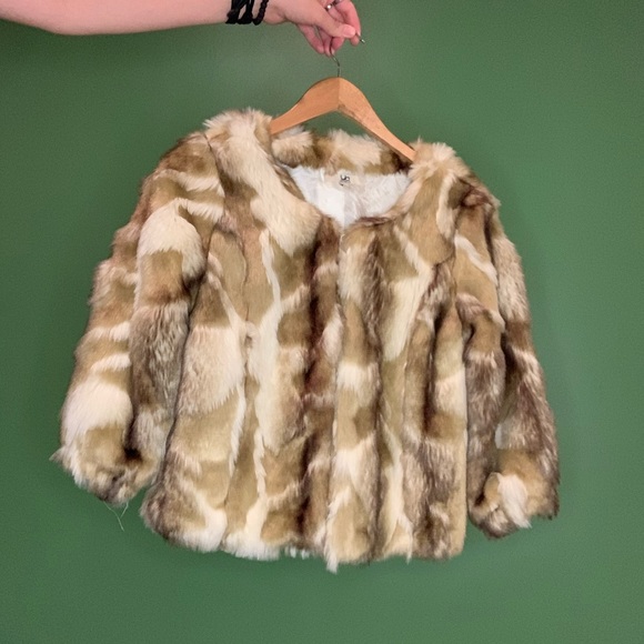 Vintage Jackets & Blazers - CYBER WEEK SALE VINTAGE FAUX FUR